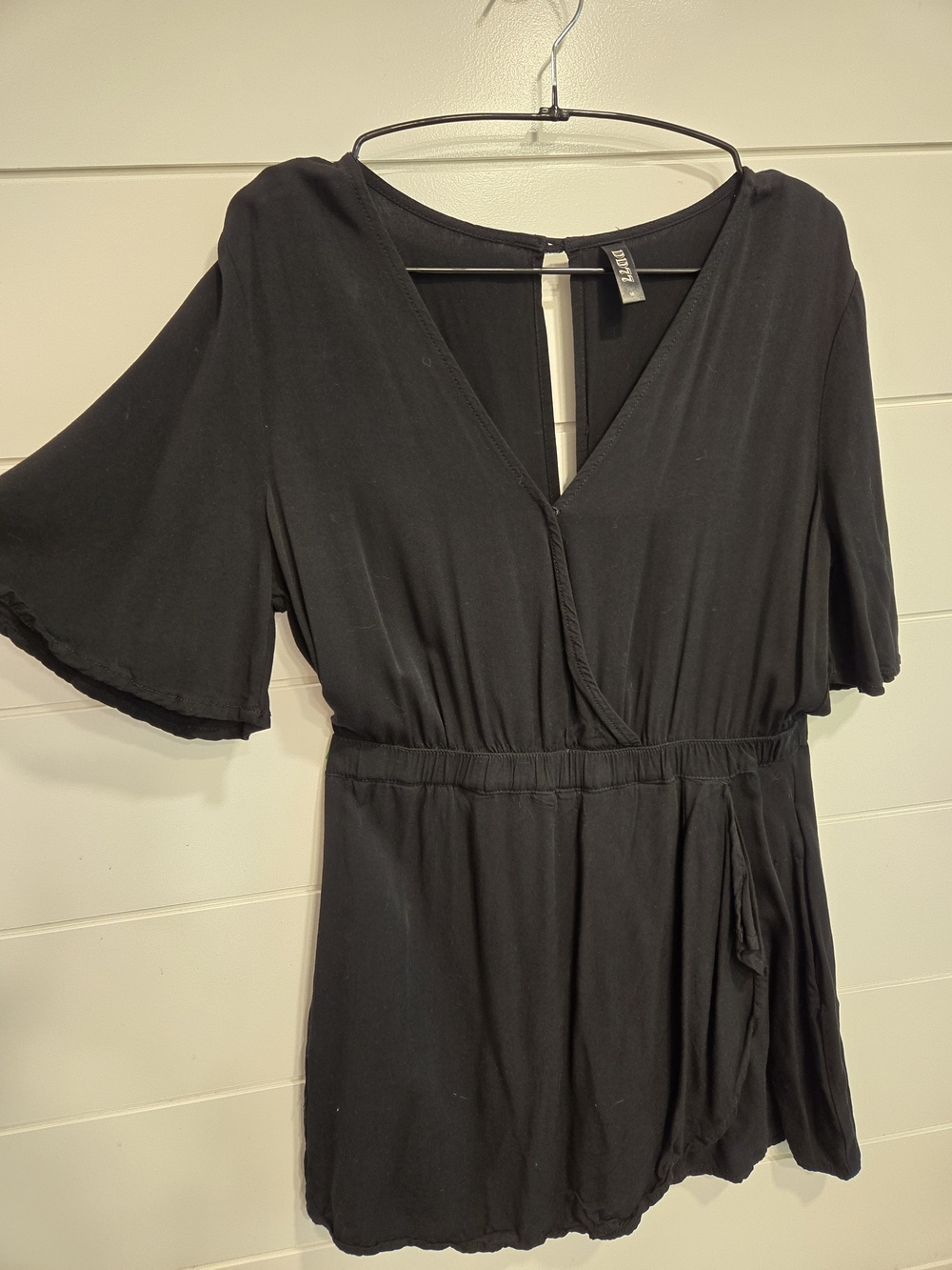Black Wrap-Style Women’s Dress/skort